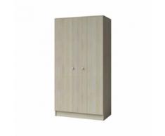 Armoire enfant 2 portes en bois frêne clair - AR4024 - Armoire