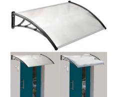 Auvent de porte marquise d'accueil 80x120 cm polycarbonate - Matériel de construction toiture