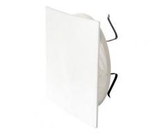 Grille 166x166mm à clipser avec plaque carrée + moustiquaire - Accessoires ventilation et climatisation mural