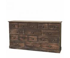 Meuble Bahut Semainier Enfilade à Multiples Tiroirs Bois 170 cm - Buffets