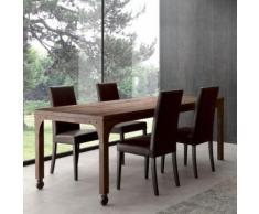 Table à manger industrielle en bois et métal RUBEN - Option 3 - Tables salle à manger