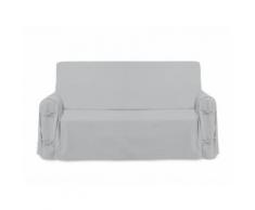 Housse de canapé en coton PANAMA gris clair - Textile séjour