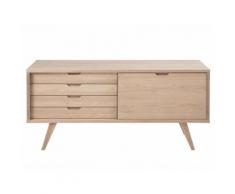 Buffet en bois massif avec 4 tiroirs et 1 portes A-LINE - Buffets