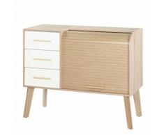Meuble d'entrée à rideau, 3 tiroirs - ARKOS n°7 - Commodes