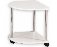 Sellette guéridon table d'appoint laqué blanc - Guéridons