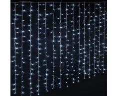 Rideau extérieur lumineux 400 LED blanc froid - Dim : L.200 x l.0,5 x H.200 cm -PEGANE- - Objet à poser