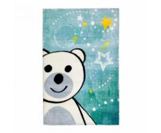 Tapis pour chambre bébé multicolore doux en polyester ours - Tapis et paillasson