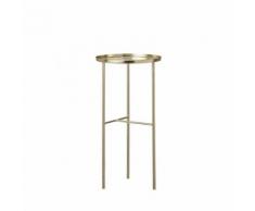 Sellette en laiton Ø30cm Pretty Bloomingville - Couleur - Laiton - Tables d'appoint