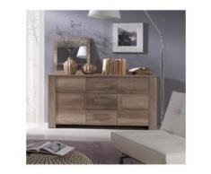 Buffet, bahut, enfilade moyen modèle FERRARA 2 portes, 3 tiroirs. - Buffets