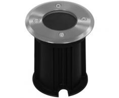Spot de sol rond led, inox, plastique, verre brossé ranex 5000.461 - Eclairage extérieur