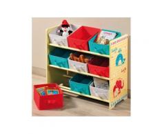 Meuble étagère pour chambre d'enfant - 9 paniers - Objet à poser