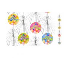 Lot de 4 Suspensions cascade Joyeux anniversaire - 180cm - Objet à poser