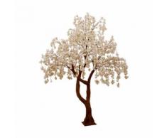 Paris Prix - Plante Artificielle arbre Fleuri 300cm Blanc & Rose - Plantes artificielles