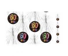 Lot de 4 Suspensions cascade 60 ans - 180 cm - Objet à poser