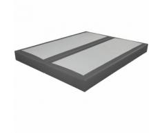 Sommier tapissier 80+80x200 SR18 gris - Sommiers