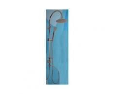 colonne barre de douche avec douchette a main et flexible - Installations salles de bain