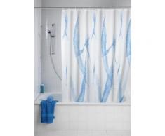 Rideau de douche anti-moisissure blues, 180 x 200 cm - blanc/bleu - Accessoires de rangement