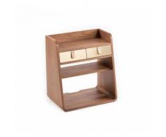 SUZON - rangement mural noyer - Couleurs - laiton - Tables de chevet