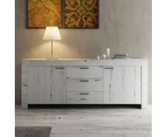 Nouvomeuble - Enfilade contemporaine couleur chêne blanchi loggia 2 - Buffets
