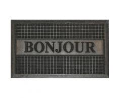 tapis d'entrée 45x75 cm antidérapant bonjour - Linge de lit