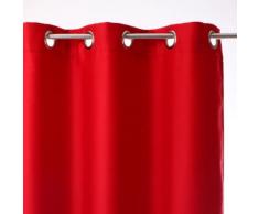 Rideau de salon occultant 8 illets - 140 x 260 cm - Rouge - Rideaux et stores