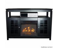 Meuble tv avec cheminée électrique 2000w - 148 - CHEMIN'ARTE - Chauffage et ventilation