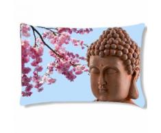 Coussin rectangulaire fleur zen by Cbkreation - Textile séjour