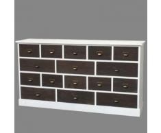 Meuble Semainier Enfilade Bahut Grainetier à Tiroirs Bois 170 cm - Buffets