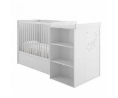 Lit compact Chambre de Bébé + matelas - NOA - Cadre de lit