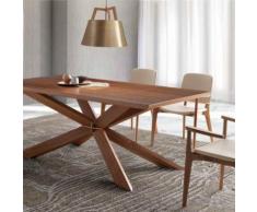 Table en bois contemporaine ISTANBUL - L 210 x P 95 x H 75 cm - Tables salle à manger