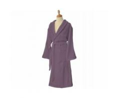 Peignoir de bain Liou coloris Prune grisé, Taille L (44/46) - Linge de bain