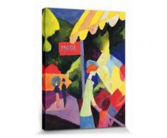 August Macke Poster Reproduction Sur Toile, Tendue Sur Châssis - La Vitrine De Mode, 1913 (40x30 cm) - Décoration murale