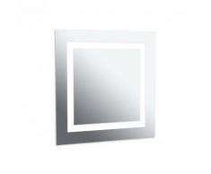 Leds C4 - Miroir carré lumineux salle de bain Reflex IP44 L70 cm - Miroir