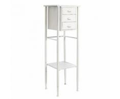 Sellette blanche 3 tiroirs n°2 - BRUTUS - Tabourets