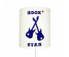 Abat-Jour Guitares Rock Star Lilipouce Bleu 35 cm - Suspensions et plafonniers