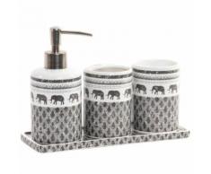 Set Salle de Bain en céramique Éléphants - Accessoires de bain