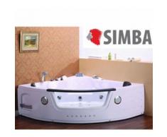BAIGNOIRE BALNEO MASSANTE - ANGLE HAUTE - BAIN TOURBILLON - 140 x 140 cm - Installations salles de bain