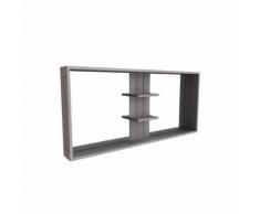Double miroir salle de bain gris L120 LONG ISLAND - Miroir