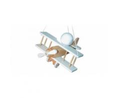 Suspension avion Waldi Leuchten 27062 E27 15 W blanc incolore - Suspensions et plafonniers