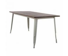 Sklum - Table LIX Mate en Bois (160x80) Gris Bois Foncé - Tables salle à manger