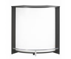 Meuble bar, Comptoir de Cuisine, meuble d'Accueil Noir Blanc - Tables bar
