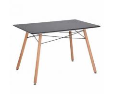 Table à manger scandinave blanche bois - Tables salle à manger