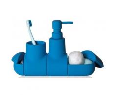 Set D'Accessoires Salle De Bains Bleu Porcelaine Blue Lagoon Seletti - Accessoires de bain