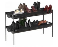 Umbra - Etagère à chaussures en métal 16 paires - Étagère