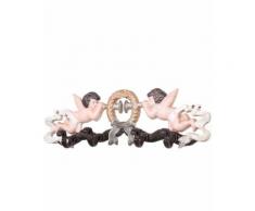 Porte-manteau porte-torchon mural en fonte statue ange - 36 cm - Objet à poser