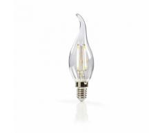 Nedis LEDBFE14CANFT1 Rétro ampoule LED E14 Bougie à pointe incurvée 2.5 W 250 Lm - Lampes