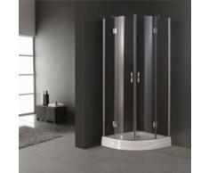 Cabine de douche ronde 80 cm - Installations salles de bain