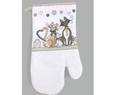 Gant de cuisine - Motifs chats - Gant anti chaleur - Rideaux et stores