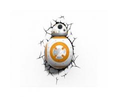 STAR WARS Veilleuse enfant Led 3D Light FX Droid BB-8 30 cm blanc et orange - Équipements électriques pour luminaire