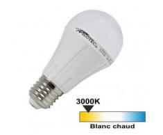 Ampoule led E27 10 watt (eq. 60 watt) - Couleur eclairage - Blanc chaud 3000°K - Ampoules à LEDs